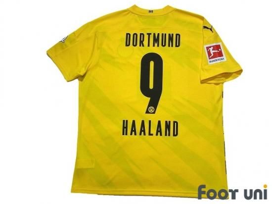 2021-22ドルトムント　ホームオーセンティック　ハーランド ハーランド ＃9 ドルトムント(ホーム)21/22 子供用【即納商品