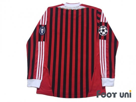 ACミラン(AC Milan)11-12 H ホーム CLモデル 長袖 - USEDサッカーユニフォーム専門店 Footuni フッットユニ