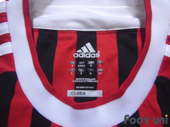 ACミラン(AC Milan)11-12 H ホーム CLモデル 長袖 - USEDサッカーユニフォーム専門店 Footuni フッットユニ