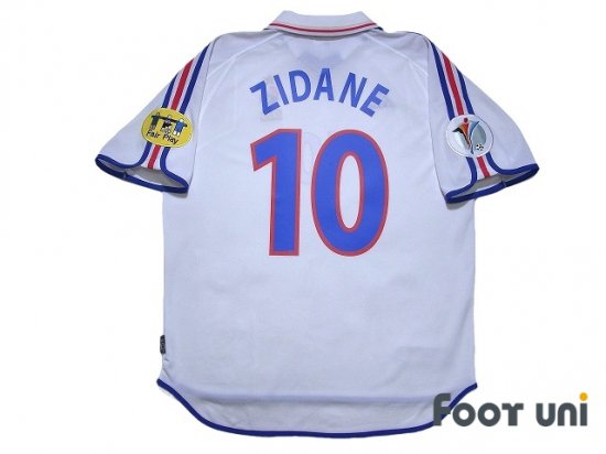 フランス代表(France)00 A アウェイ #10 ジダン(Zidane) - USEDサッカーユニフォーム専門店 Footuni フッットユニ