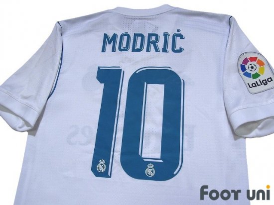 レアルマドリード(Real Madrid)17-18 H ホーム #10 モドリッチ(Modric) - USEDサッカーユニフォーム専門店  Footuni フッットユニ