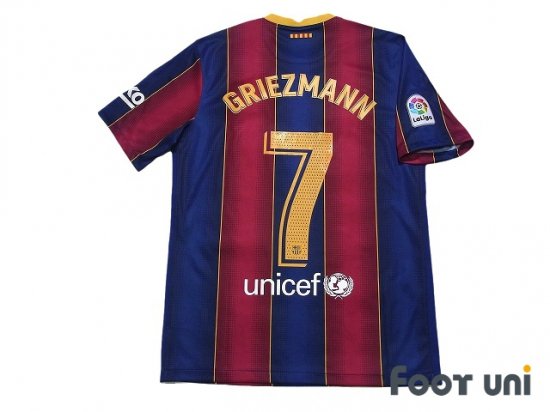 FCバルセロナ(FC Barcelona)20-21 H ホーム #7 グリーズマン(Griezmann) - USEDサッカーユニフォーム専門店  Footuni フッットユニ