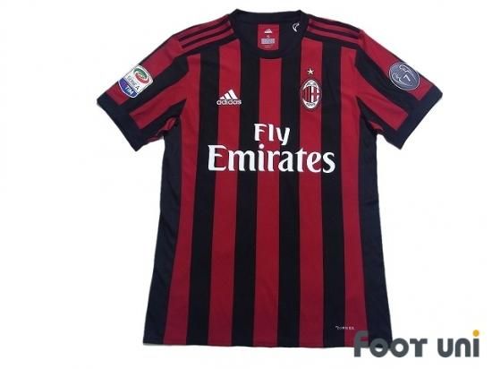 Acミラン 17 18 H 18 モントリーボ カルチョパッチ付 タグ付 Usedサッカーユニフォーム専門店footuni Acミラン 17 18 H 18 モントリーボ カルチョパッチ付 タグ付 Usedサッカーユニフォーム専門店footuni