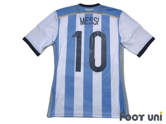 アルゼンチン/14/H #10 メッシ ブラジルW杯着用モデル - USEDサッカー 