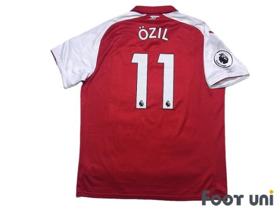 アーセナル(Arsenal)2017-2018 H ホーム #11 エジル(Ozil)プレミアパッチ オフィシャルマーキング プーマ 半袖