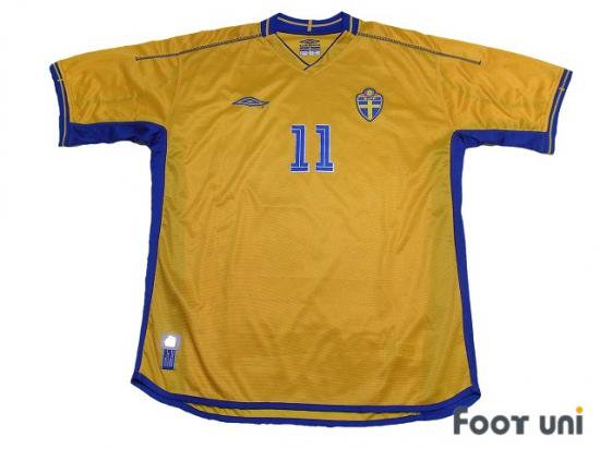スウェーデン代表 Sweden 04 H 11 ラーション Lasson Usedサッカーユニフォーム専門店 Footuni フッットユニ