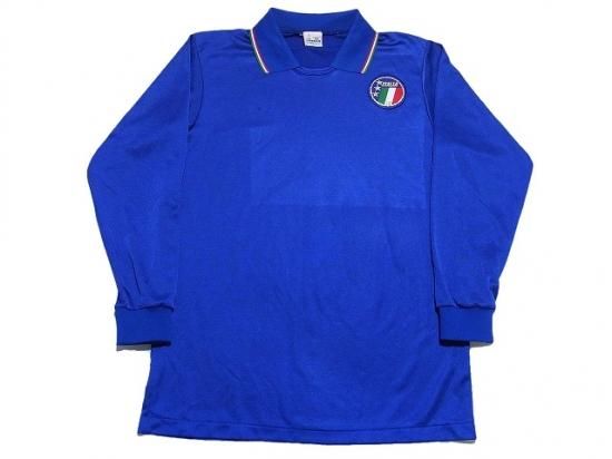 イタリア代表 Italy H ホーム 長袖 襟付き 通販 ヴィンテージ 80年代 Usedサッカーユニフォーム専門店 Foot Uni フットユニ