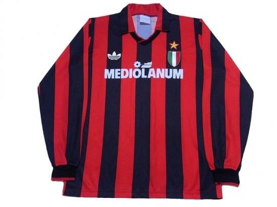 Acミラン Ac Milan 90 92 H ホーム 長袖 アディダス 襟付き 90年代 買取 全国通販 Usedサッカーユニフォーム専門店 Foot Uni フットユニ 古着 ユーズド ヴィンテージ リサイクル Football