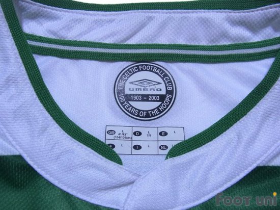 セルティック(Celtic)03-04 H ホーム 100周年モデル 紙タグ付 長袖 