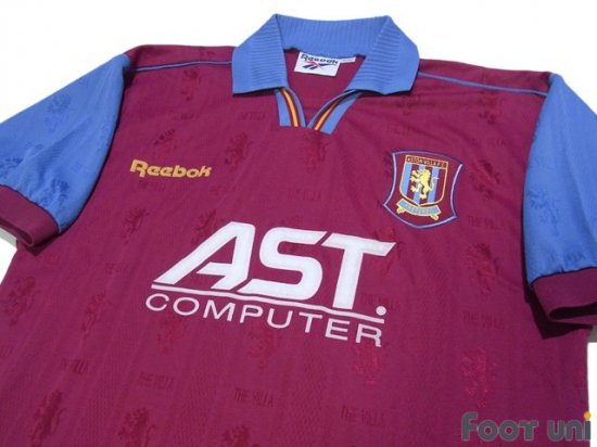 アストンヴィラ（Aston Villa）95-97 H ホーム リーボック 半袖 襟付き 