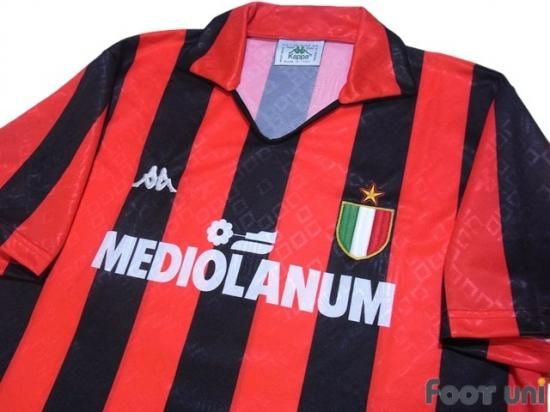 ACミラン（AC Milan）88-89 H ホーム #9 復刻モデル カッパ 襟付き 