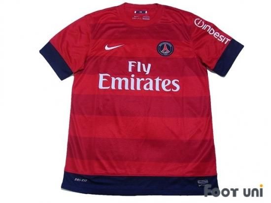 パリサンジェルマン Paris Saint Germain 12 13 A アウェイ 32 ベッカム Beckham 紙タグ付 オフィシャルマーキング サブスポンサー ナイキ 半袖 赤 Soccer Shirt 買取 全国通販 Usedサッカーユニフォーム専門店 Foot Uni フットユニ 古着 ユーズド