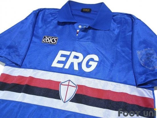 サンプドリア(Sampdoria)92-93 H アシックス 半袖 襟付き Vintage