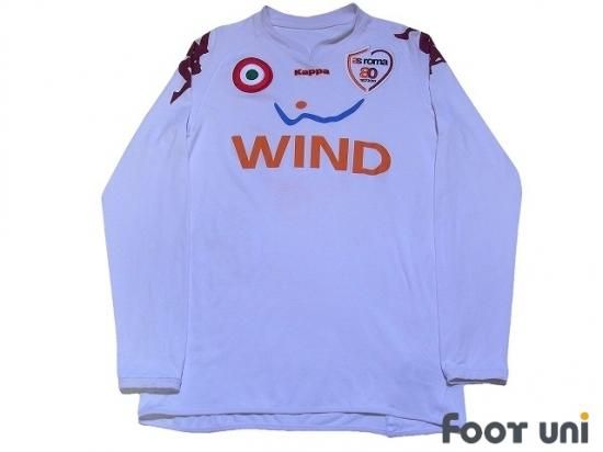 ローマ Roma 07 08 ａ アウェイ 80周年 コッパイタリアパッチ 長袖 カッパ Vintage Soccer Uniform Shirt 買取 全国通販 Usedサッカーユニフォーム専門店 Foot Uni フットユニ 古着 ユーズド ヴィンテージ リサイクル Football