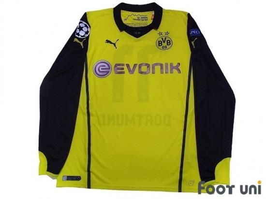 ドルトムント Borussia Dortmund 13 14 H ホーム 11 ロイス Reus カップ戦用 ｃｌパッチ オフィシャルマーキング リスペクトパッチ プーマ 長袖 Vintage Soccer Uniform Shirt Jersey 買取 全国通販 Usedサッカーユニフォーム専門店 Foot Uni フットユニ 古着