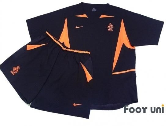 オランダ代表 Nederland 02 A アウェイ パンツ付 上下セット ナイキ 半袖 黒 Vintage Soccer Jersey Football Shirt 買取 全国通販 Usedサッカーユニフォーム専門店 Foot Uni フットユニ 古着 ユーズド ヴィンテージ リサイクル Football