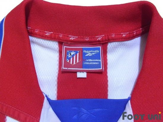 アトレティコマドリード（Atletico Madrid）98-99 H ホーム リーボック 半袖 襟付き Vintage soccer jersey  Football shirt - 買取｜全国通販【USEDサッカーユニフォーム専門店 Foot uni  フットユニ】古着｜ユーズド｜ヴィンテージ｜リサイクル｜football