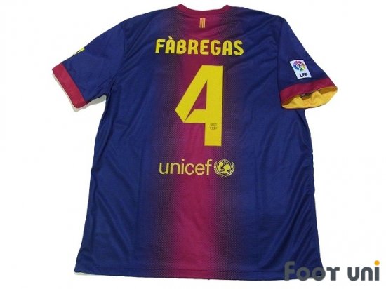 バルセロナ（FC Barcelona）12-13 H ホーム #4 ファブレガス（Fabregas