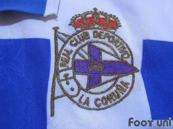 デポルティーボラコルーニャ Deportivo La Coruna 93 95 H ホーム アンブロ 半袖 襟付き Vintage Soccer Jersey Football Shir 買取 全国通販 Usedサッカーユニフォーム専門店 Foot Uni フットユニ 古着 ユーズド ヴィンテージ リサイクル Football