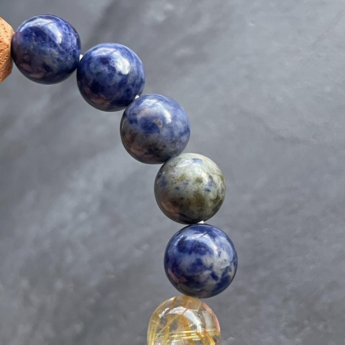 おまもりブレス｜ソーダライト×ラピスラズリ