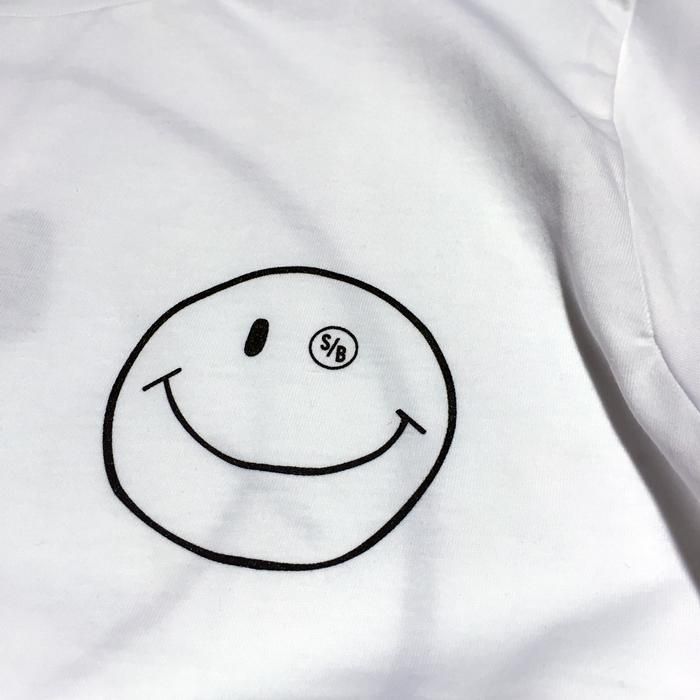 ロンハーマン×ジャクソンマティス スマイルTシャツL 白×オレンジ