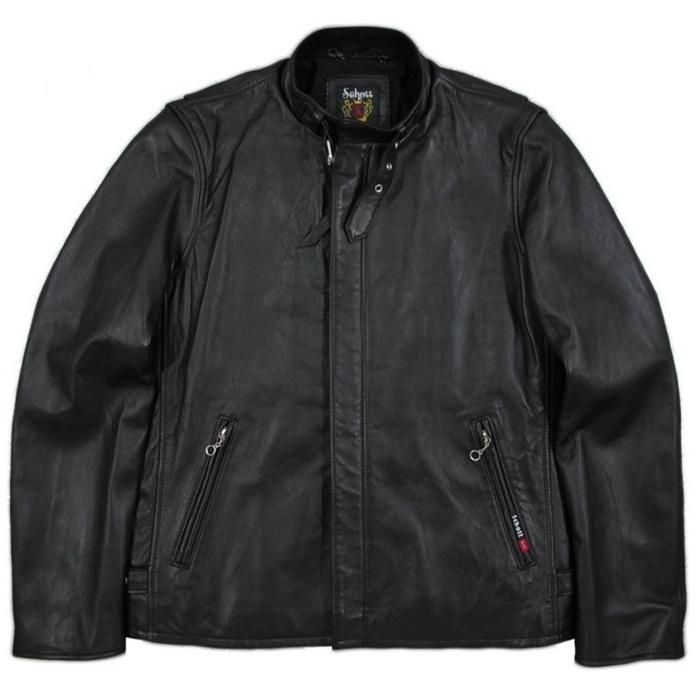 Schott ショット SOLID C.R.J レザー ライダース 革ジャン表地ラムスキン