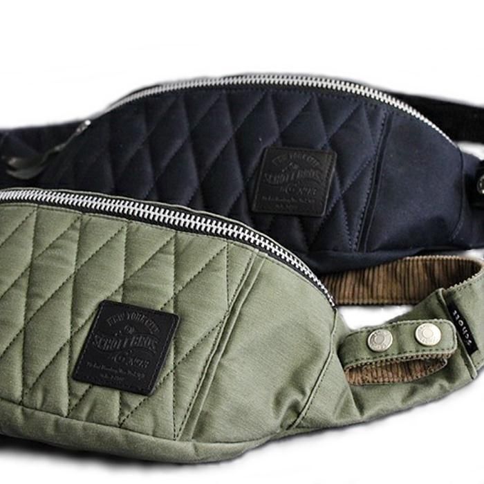 Schott ショット　PADDED BODY BAG レザーボディバッグ