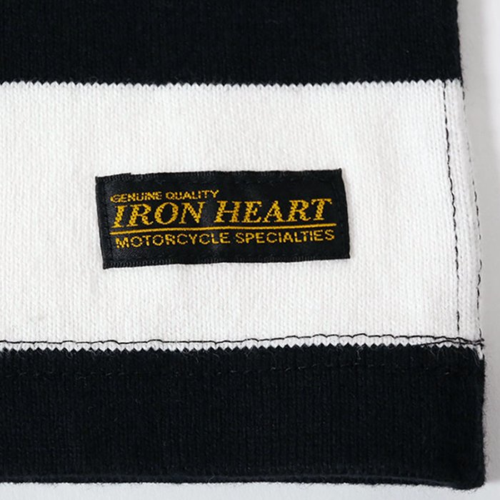 IRON HEART 【アイアンハート】 エクストラ ヘビー 2インチ ボーダー 長袖 Tシャツ - HARM'S WAY ハームズウェイ