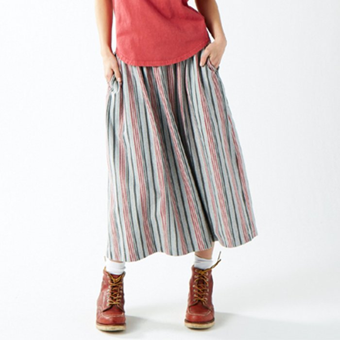 GOOD ON 【グッドオン】 MULTI STRIPE TEE MAXI SKIRT（マルチ