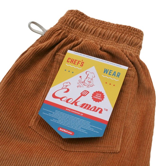 COOKMAN 【クックマン】 CHEF PANTS（シェフパンツ）CORDUROY BROWN - HARM'S WAY ハームズウェイ