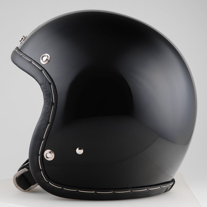 60～70s 黒 ヴィンテージ ジェットヘルメット 目深加工500tx