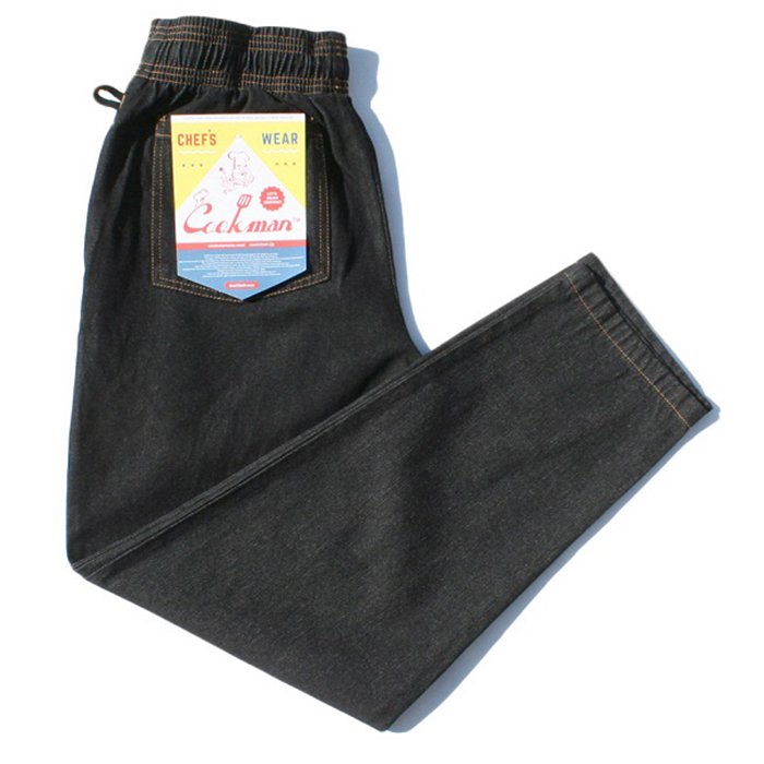 COOKMAN 【クックマン】 CHEF PANTS（シェフパンツ）DENIM BLACK