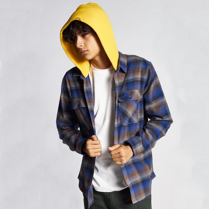 Brixton 【ブリクストン】 BOWERY HOOD L/S FLANNEL（シャツ） - HARM'S WAY ハームズウェイ