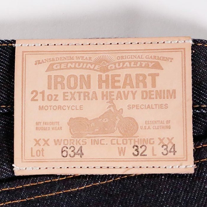 IRON HEART【アイアンハート】(634) 21ozレギュラーデニム ストレート ...