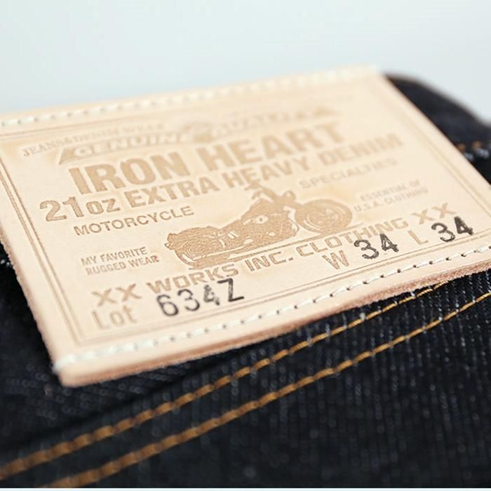 IRON HEART【アイアンハート】(634Z) 21ozレギュラーデニム