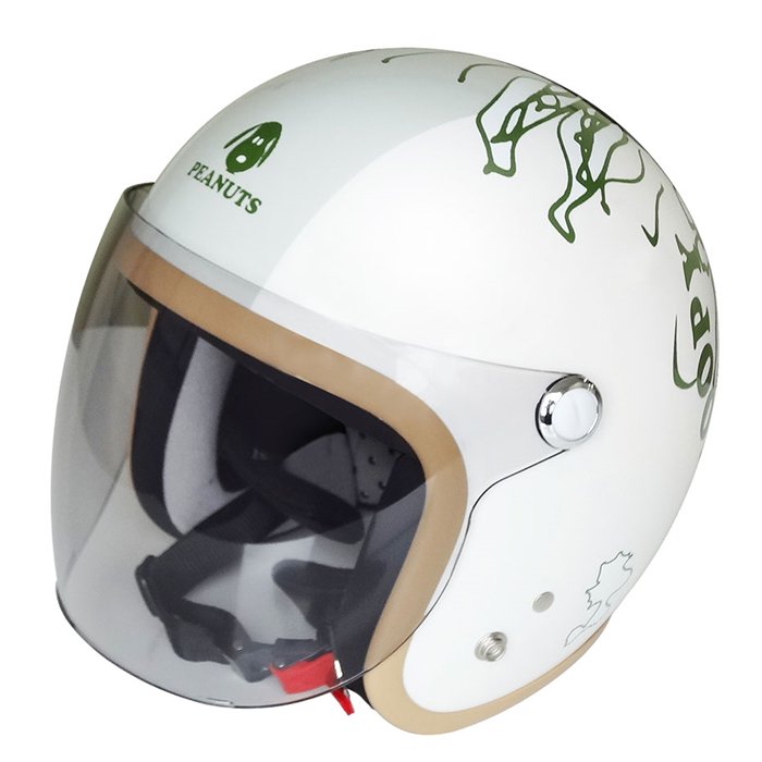 SNOOPY【スヌーピー】SNJ-73 PEEK-A-BOO(ジェットヘルメット)ホワイト 