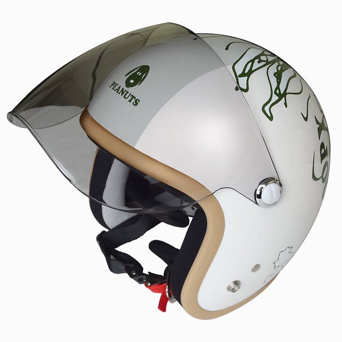 SNOOPY【スヌーピー】SNJ-73 PEEK-A-BOO(ジェットヘルメット)ホワイト