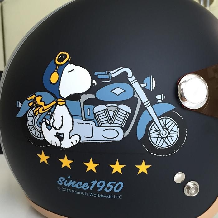 バイク　ヘルメット　スヌーピー SNOOPY【スヌーピー】SNJ-45 スヌーピー バイカー(ジェット