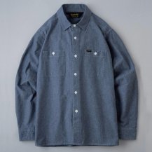<img class='new_mark_img1' src='https://img.shop-pro.jp/img/new/icons14.gif' style='border:none;display:inline;margin:0px;padding:0px;width:auto;' />BLUCO 【ブルコ】CHAMBRAY WORK SHIRTS L/S（シャンブレー長袖ワークシャツ）