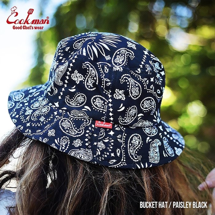 COOKMAN 【クックマン】 Bucket Hat（バケットハット）Paisley Black