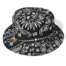 <img class='new_mark_img1' src='https://img.shop-pro.jp/img/new/icons14.gif' style='border:none;display:inline;margin:0px;padding:0px;width:auto;' />COOKMAN 【クックマン】 Bucket Hat（バケットハット）Paisley Black