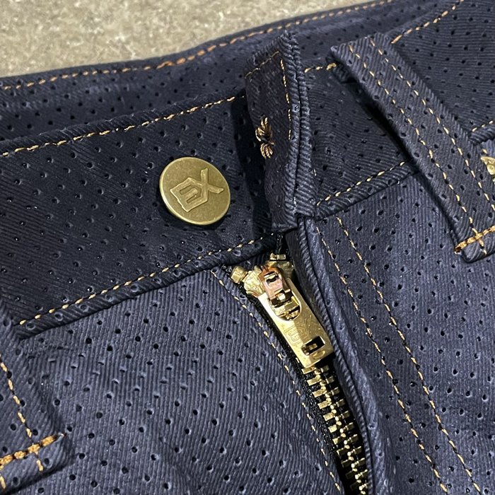 KUSHITANI【クシタニ】EX-1216M EXPLORER MESH JEANS（エクスプローラーメッシュジーンズ）OLD BLACK -  HARM'S WAY ハームズウェイ