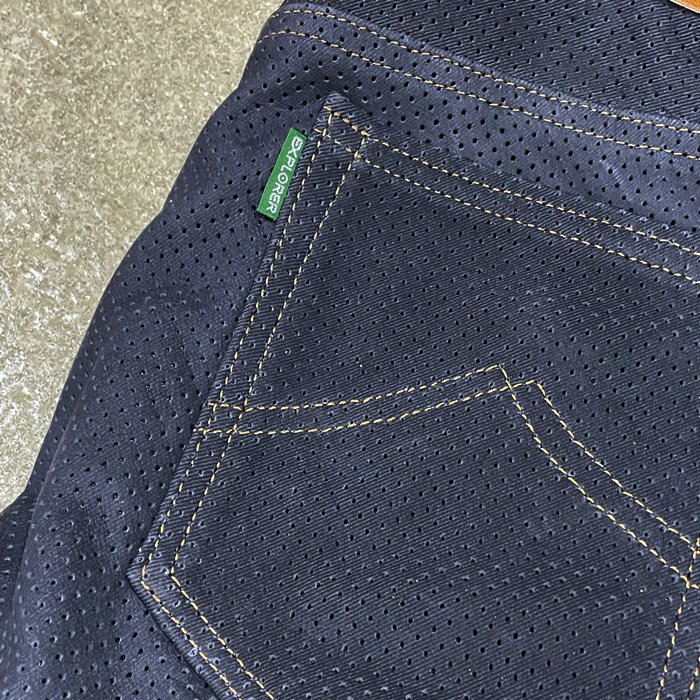 KUSHITANI【クシタニ】EX-1216M EXPLORER MESH JEANS（エクスプローラーメッシュジーンズ）OLD BLACK -  HARM'S WAY ハームズウェイ