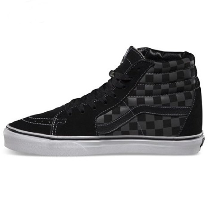 定価以下 VANS SK8HI PRO スケハイ チェッカー 紫 黒 26cm ...