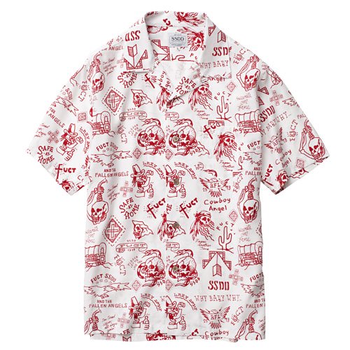 FUCT 【ファクト】 SAFE AT HOME ALOHA SHIRT　半袖シャツ - HARM'S WAY ハームズウェイ