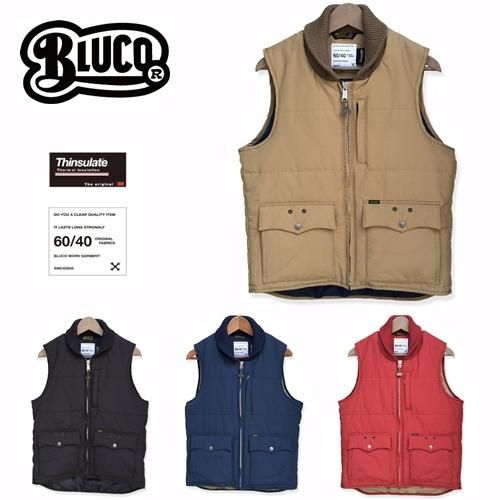 ネット限定】 BLUCO WORK VEST/リブベスト RIB GARMENT/ブルコ 