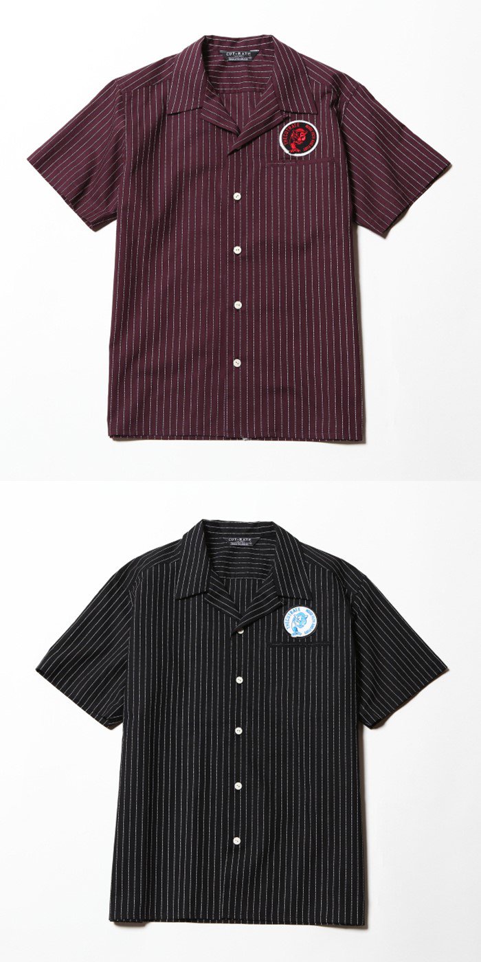 CUTRATE 【カットレイト】　S/S STRIPE WORK SHIRT　シャツ - HARM'S WAY ハームズウェイ