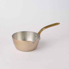 片手鍋（ミルクパン）／金色・14cm