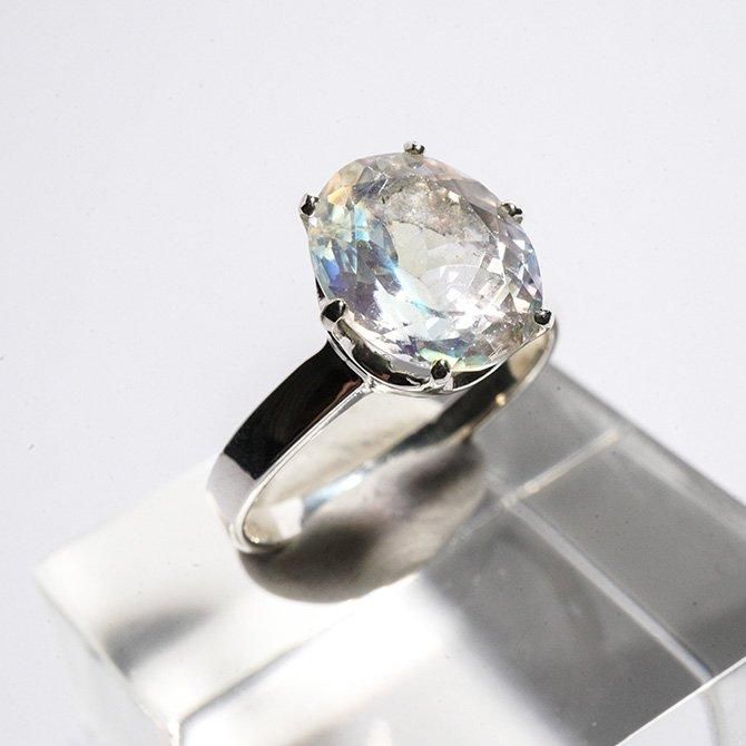 天然石　レインボームーンストーン　天然石リング　ルース　オーダーリング 天然石レインボームーンストーン天然石リングルースオーダーリング