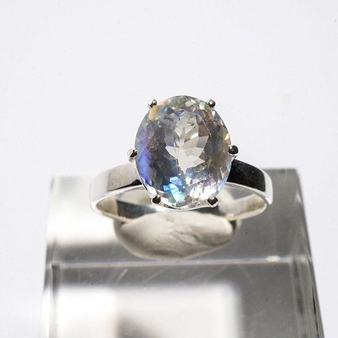 天然石　レインボームーンストーン　天然石リング　ルース　オーダーリング 天然石レインボームーンストーンルース天然石リングオーダーリング